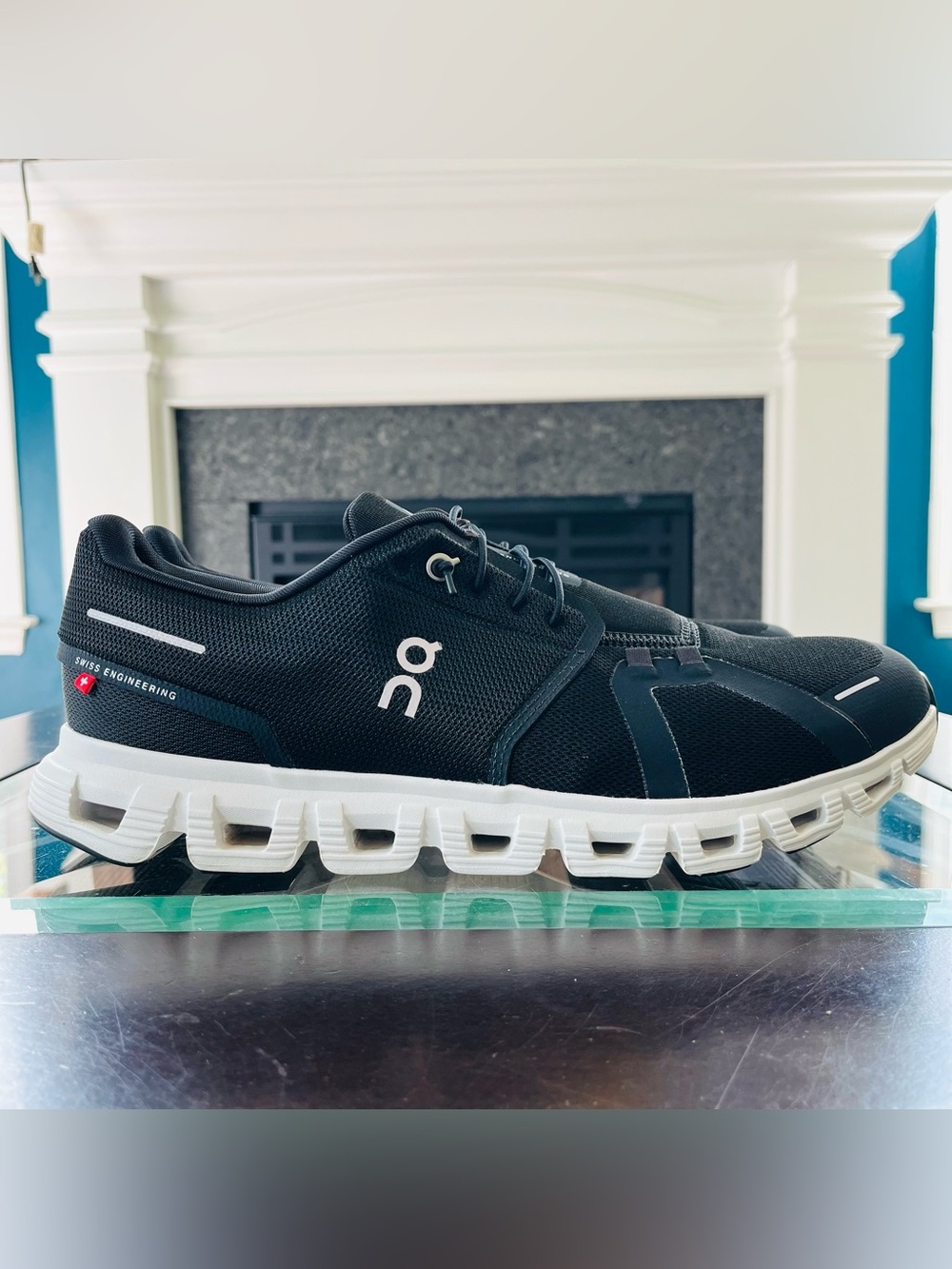 Sz 11.5 ON Cloud 6 Men's Running Shoes Black/White 3MF10070299